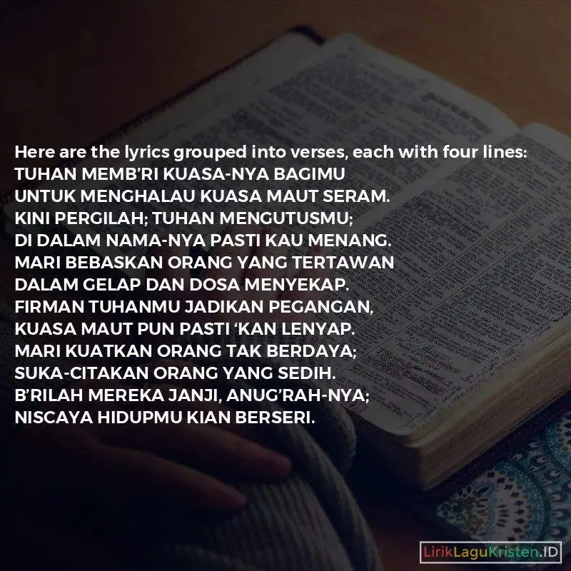 Tuhan Memberi KuasaNya BagiMu