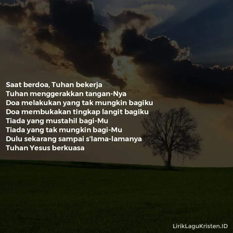 Tuhan Menggerakkan TanganNya