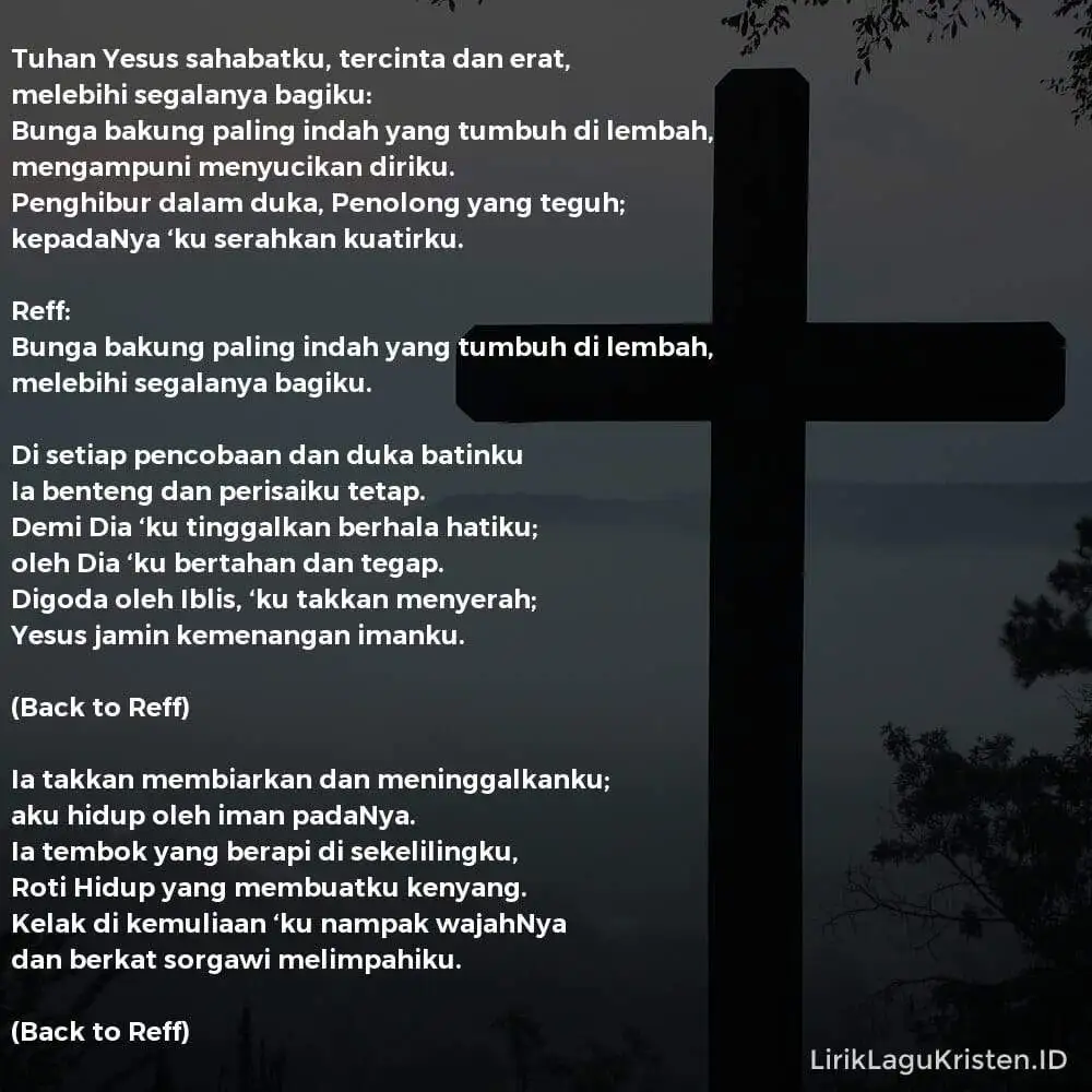 Tuhan Yesus Sahabatku