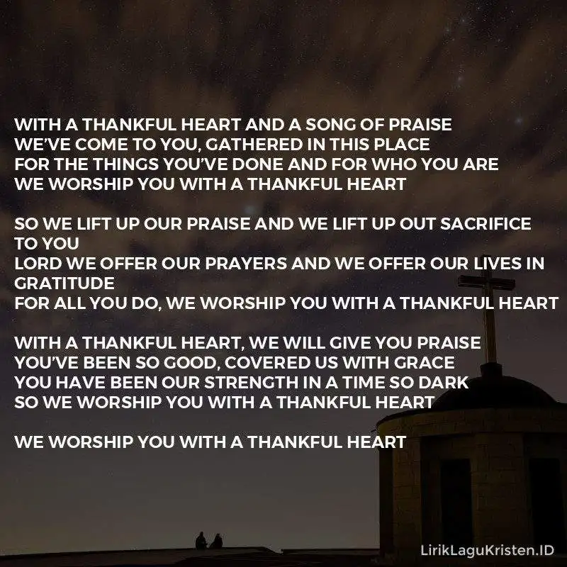 With A Thankful Heart