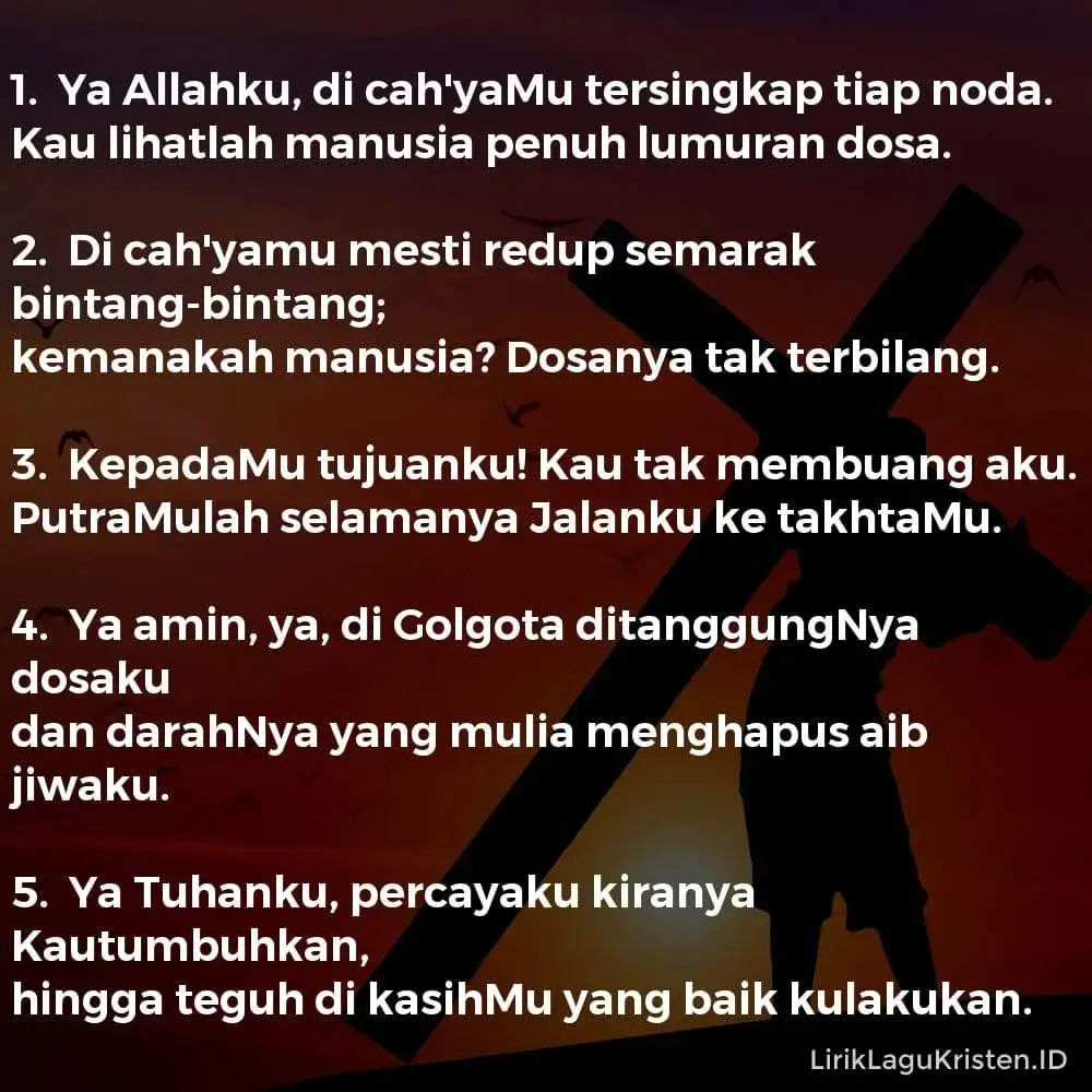 Ya Allahku, Di Cah’yaMu