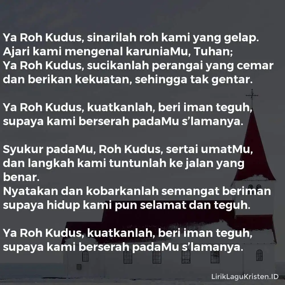 Ya Roh Kudus, Sinarilah