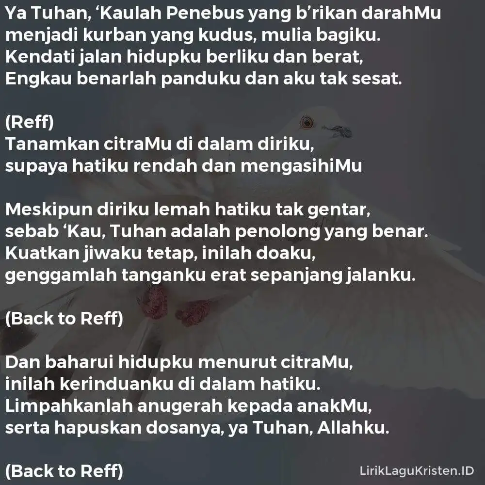 Ya Tuhan, ‘Kaulah Penebus