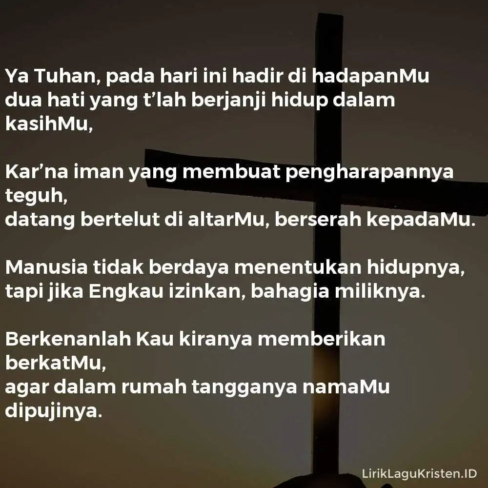 Ya Tuhan, Pada Hari Ini