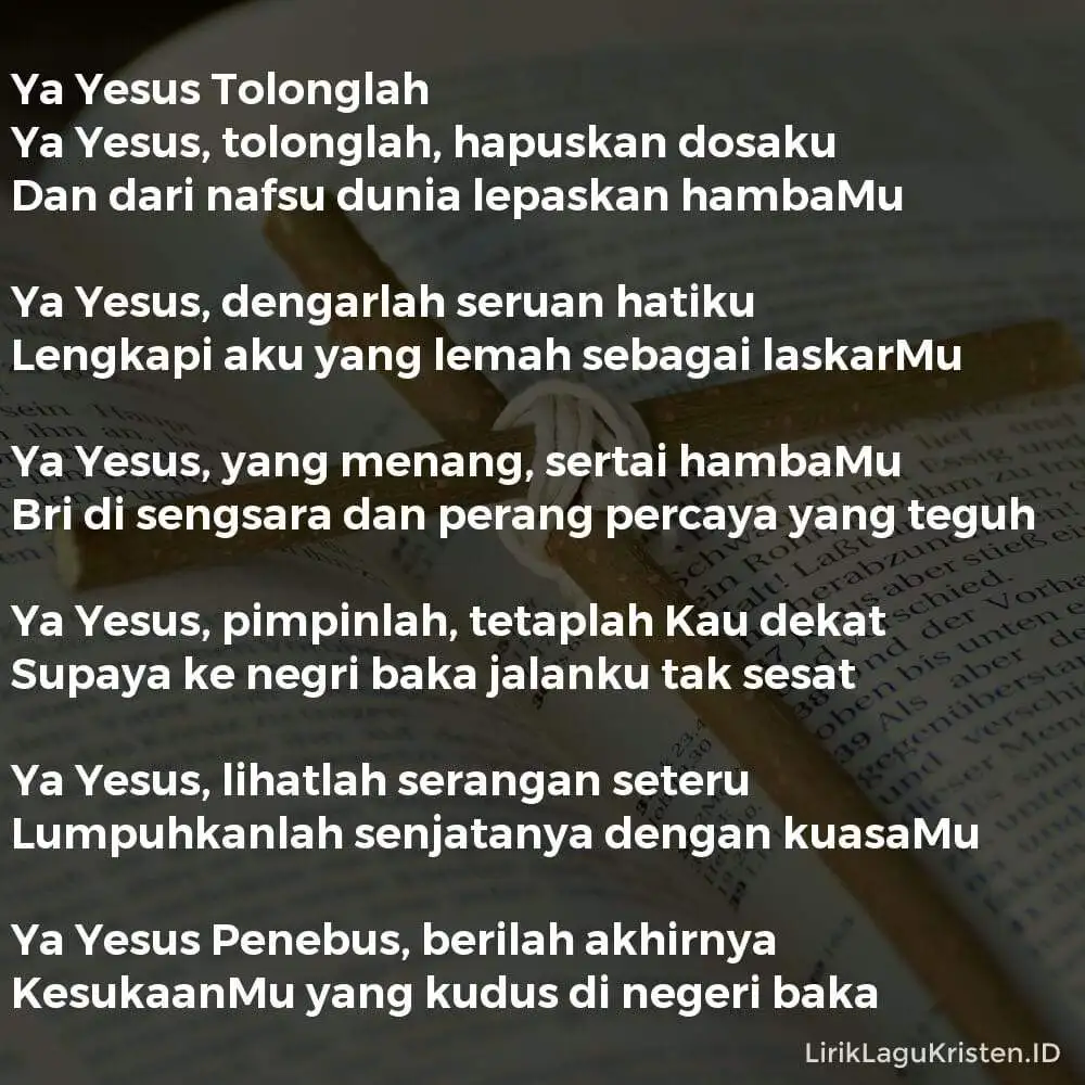 Ya Yesus Tolonglah