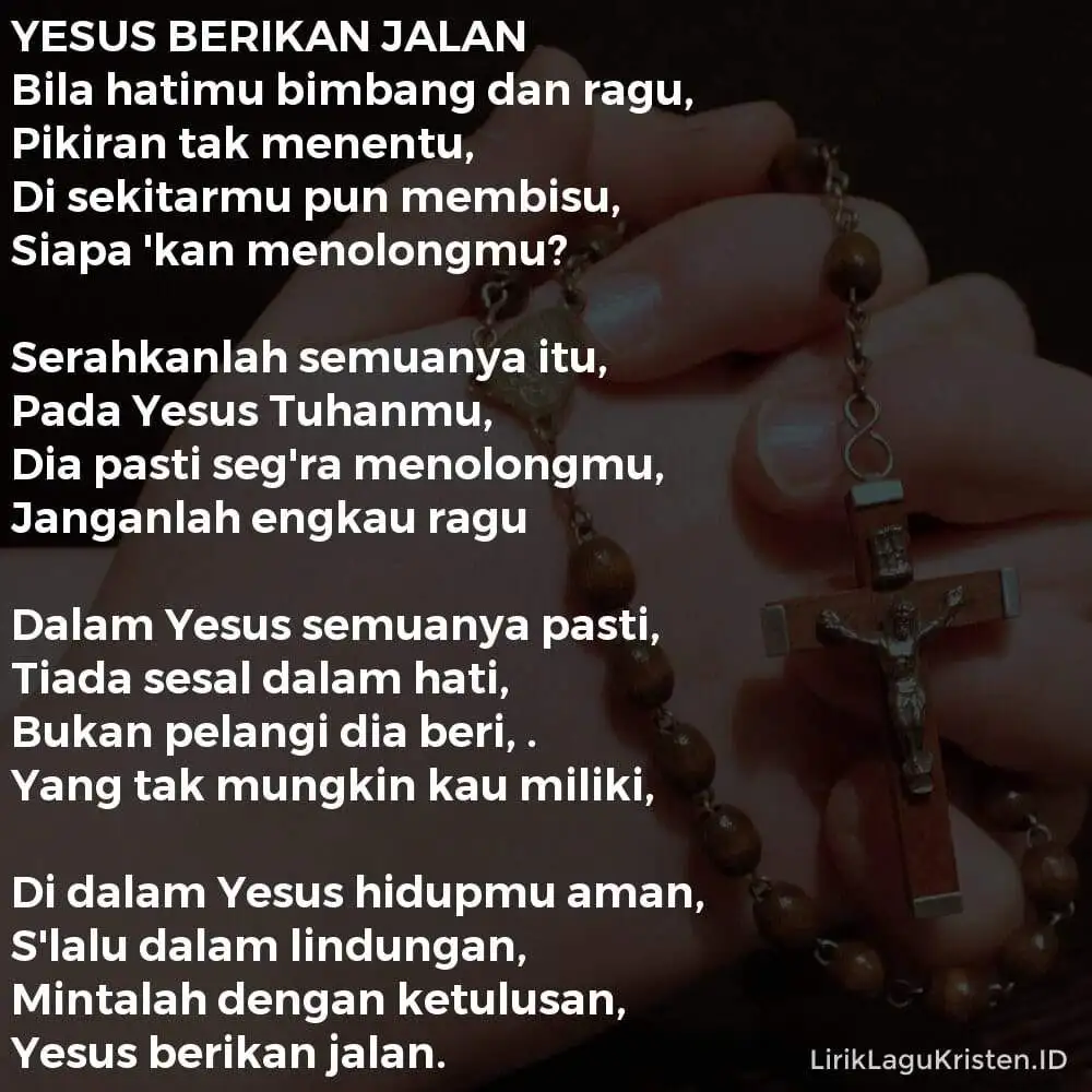 YESUS BERIKAN JALAN
