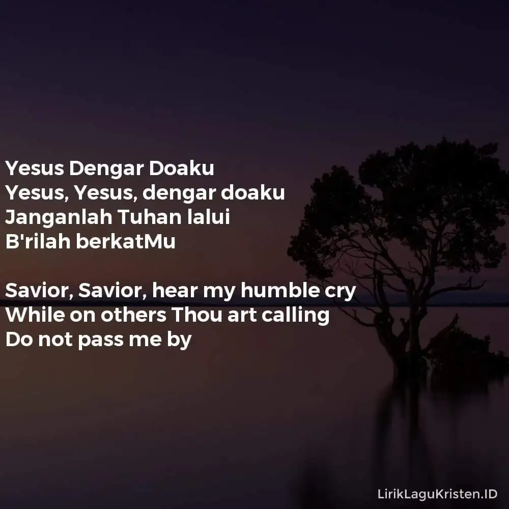 Yesus Dengar Doaku