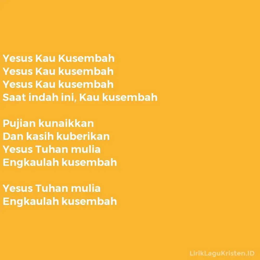 Yesus Kau Kusembah