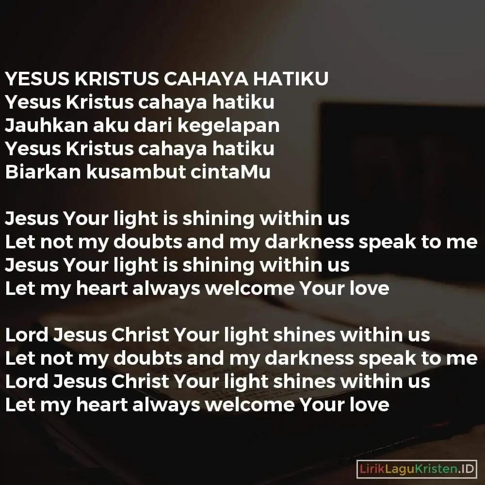 YESUS KRISTUS CAHAYA HATIKU