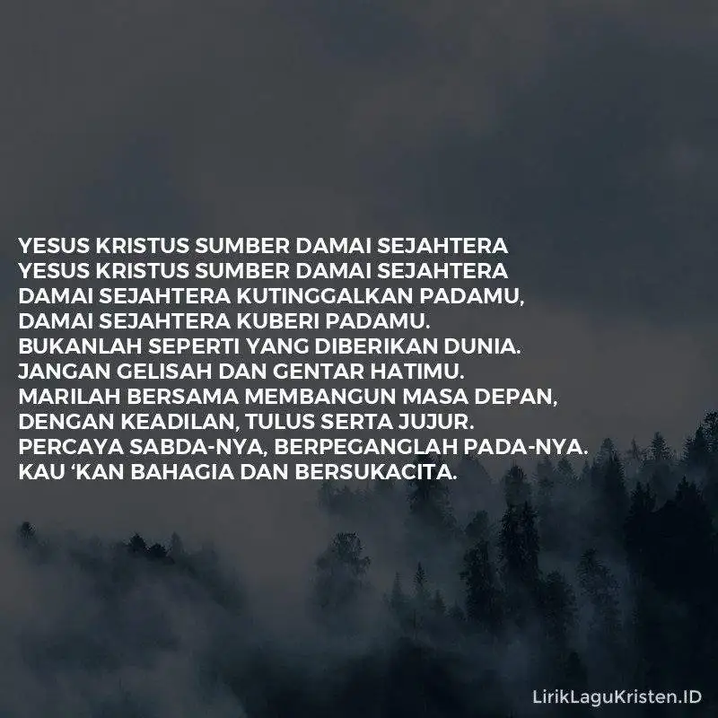 Yesus Kristus Sumber Damai