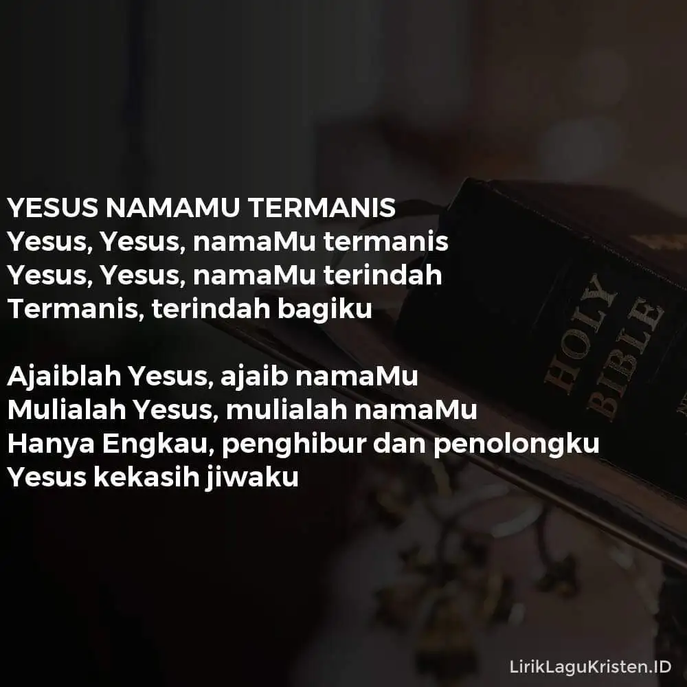 YESUS NAMAMU TERMANIS