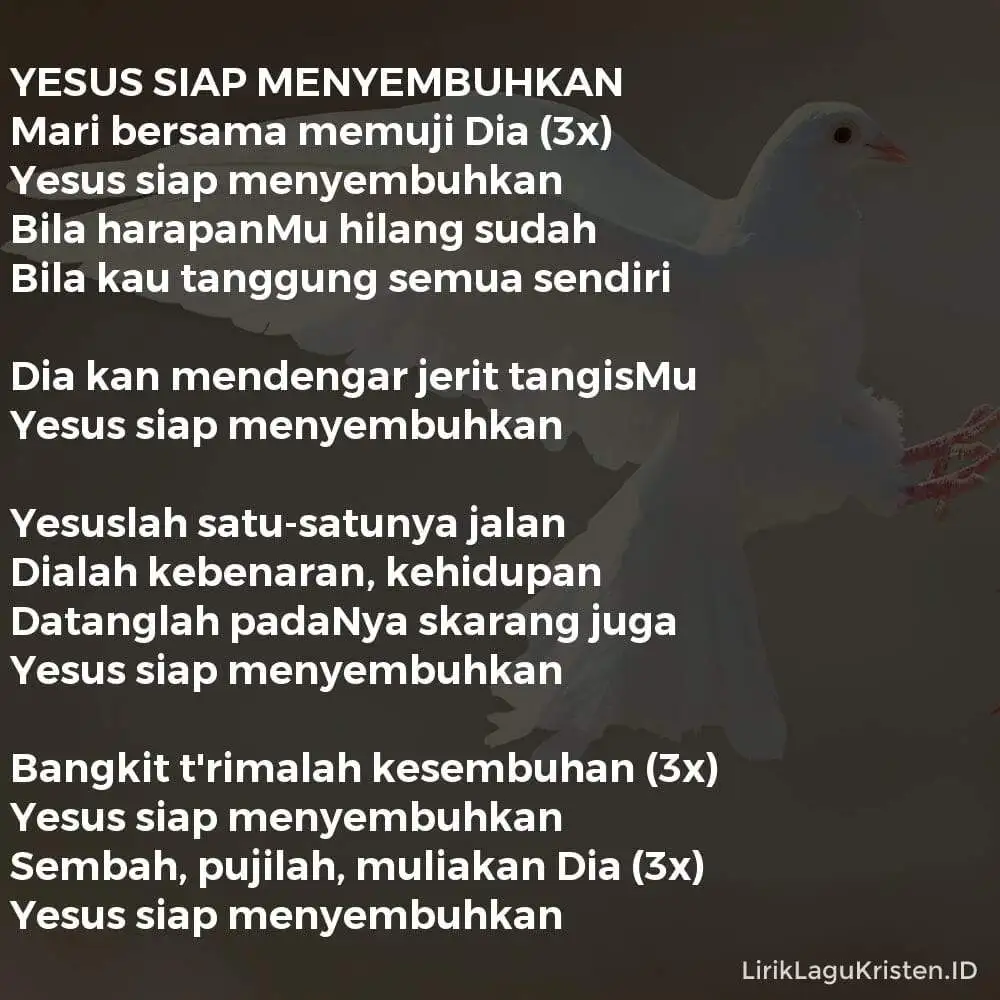 YESUS SIAP MENYEMBUHKAN