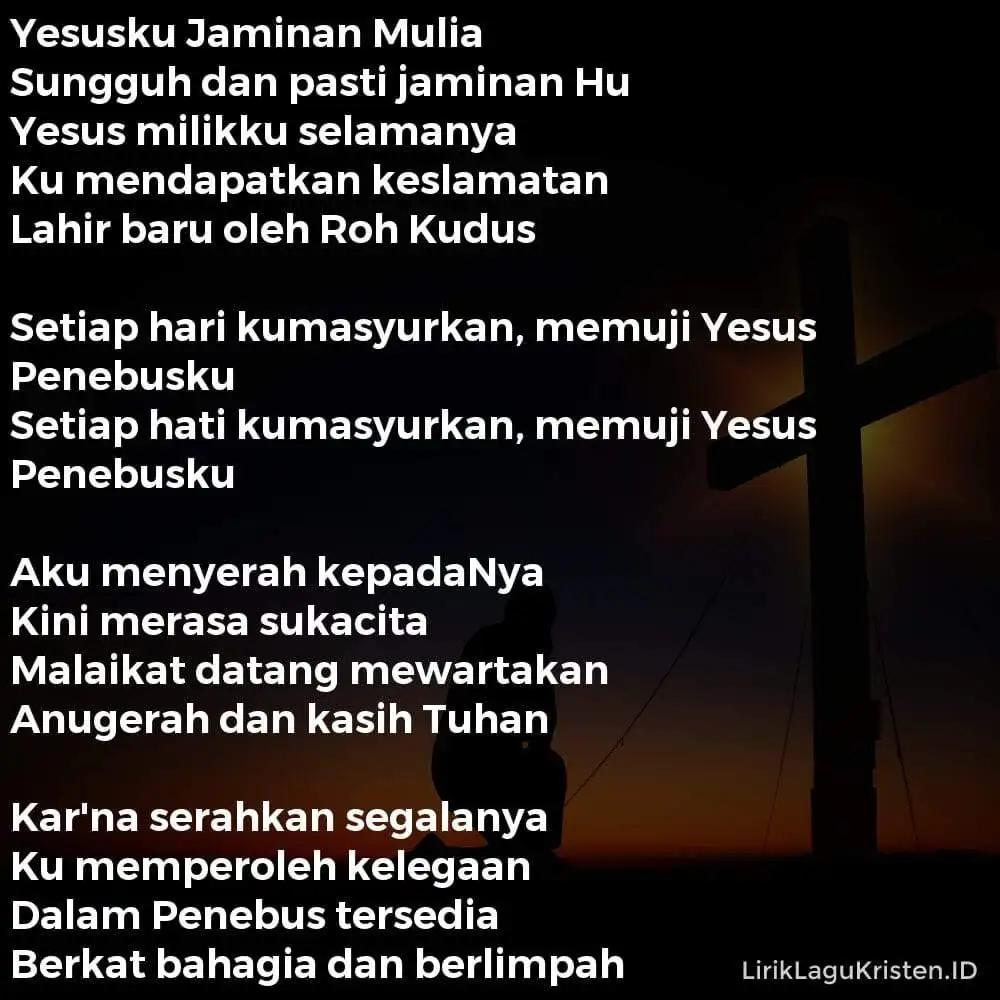 Yesusku Jaminan Mulia