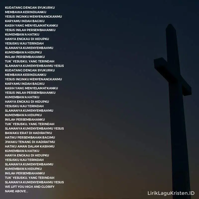 Yesusku Kau Terindah