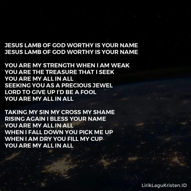 You Are My All In All