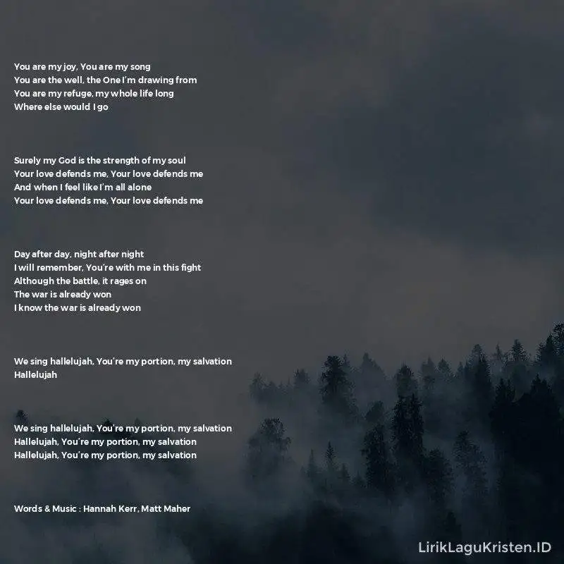 Your Love Defends Me